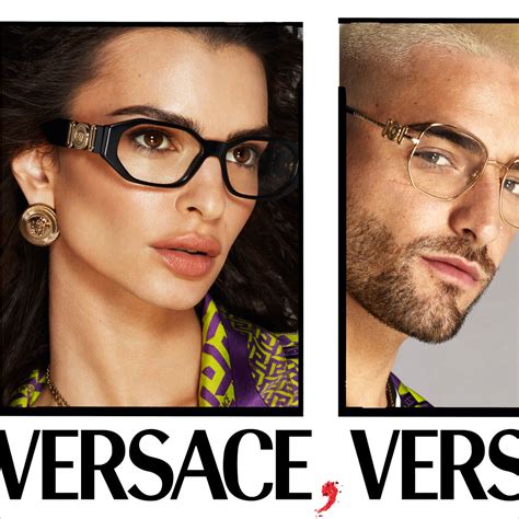 clear lens versace glasses|eyeglasses versace glasses on face.